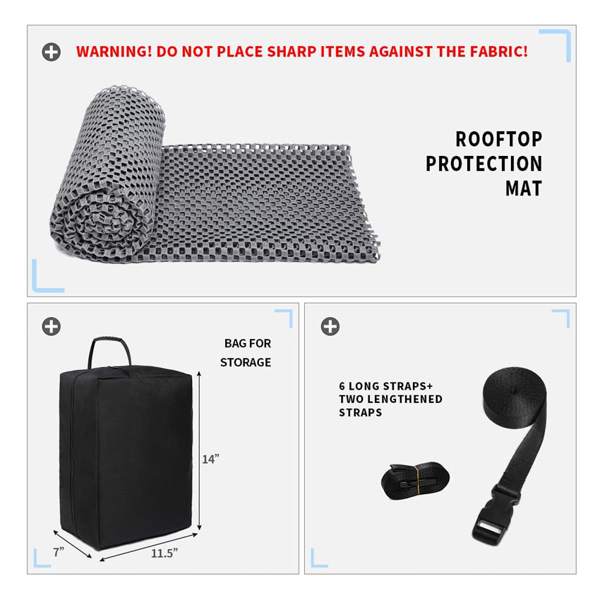 Thickened Waterproof Duty Car Roof Top Carrier Cargo Roof Bag Travel Luggage Bags