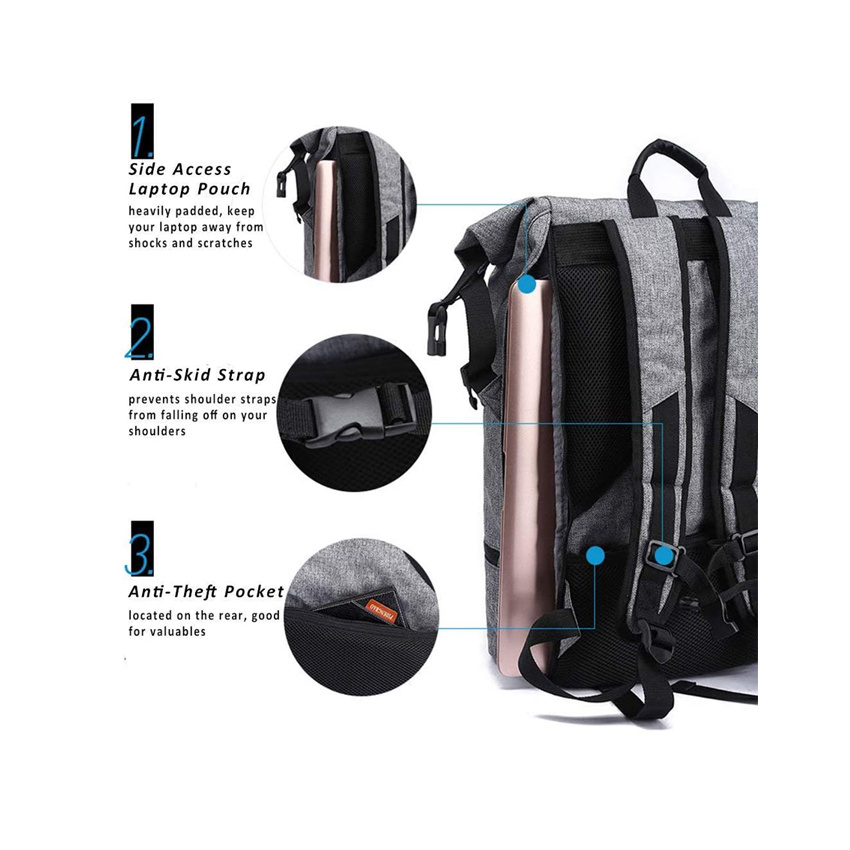 Travel Laptop Backpack Camping Backpack with Shoe Storage Waterproof Outdoor Sport Backpack School Bag