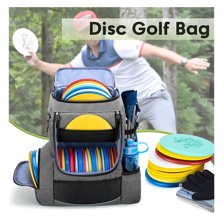 Large Frisbee Bag Outdoor Travel Bag Disc Golf Backpack Disc Sports Accessories Bag