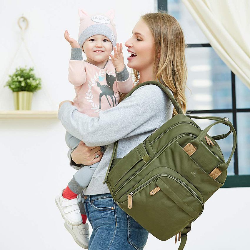 Large Capacity Multifunction Travel Back Pack Maternity Baby Changing Bags Waterproof and Stylish Baby Mummy Diaper Bag