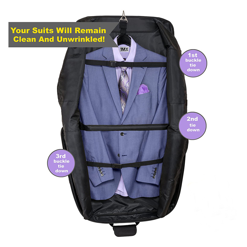 Weekend Getaway Premium Bag Suit Carry on Garment Bag for Travel and Business Trips