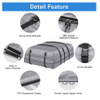Car Roof Storage Bag Large Rooftop Cargo Carrier Bag Anti-Tear Outdoor Gear Bag