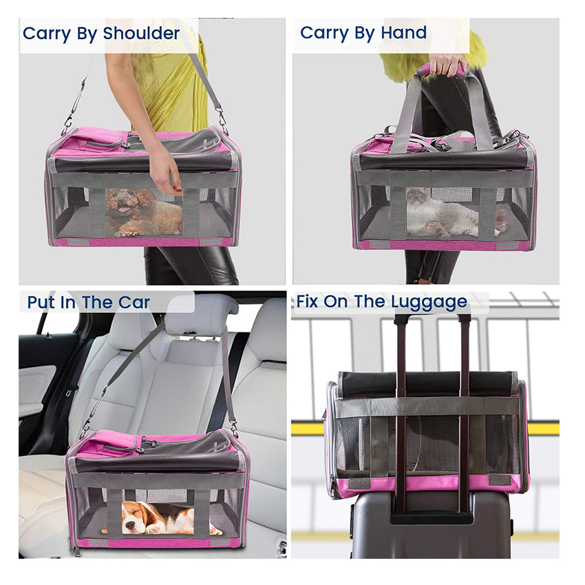 Pet Supply Dog Carrier Bag Pet Cage Travel Tote Bag for Dog and Cat