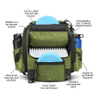 Travel Leisure Disc Golf Bag Professional Durable Frisbee Bag