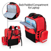 Emergency Medical Backpack Empty EMT Camping Molle Bag with Detachable Side Pocket