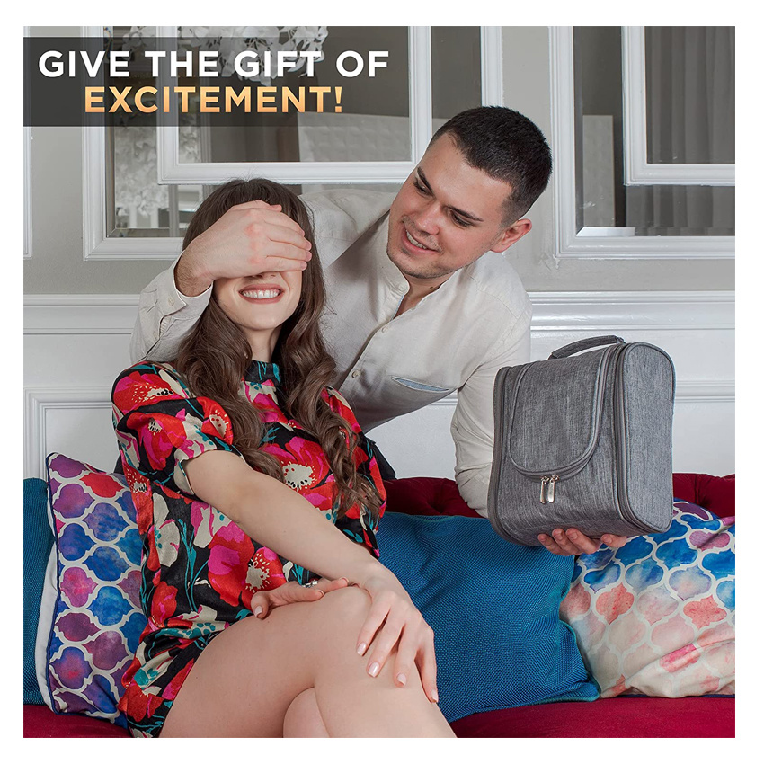 Hanging Makeup Bags Travel Toiletry Bag with Elastic Band Holders