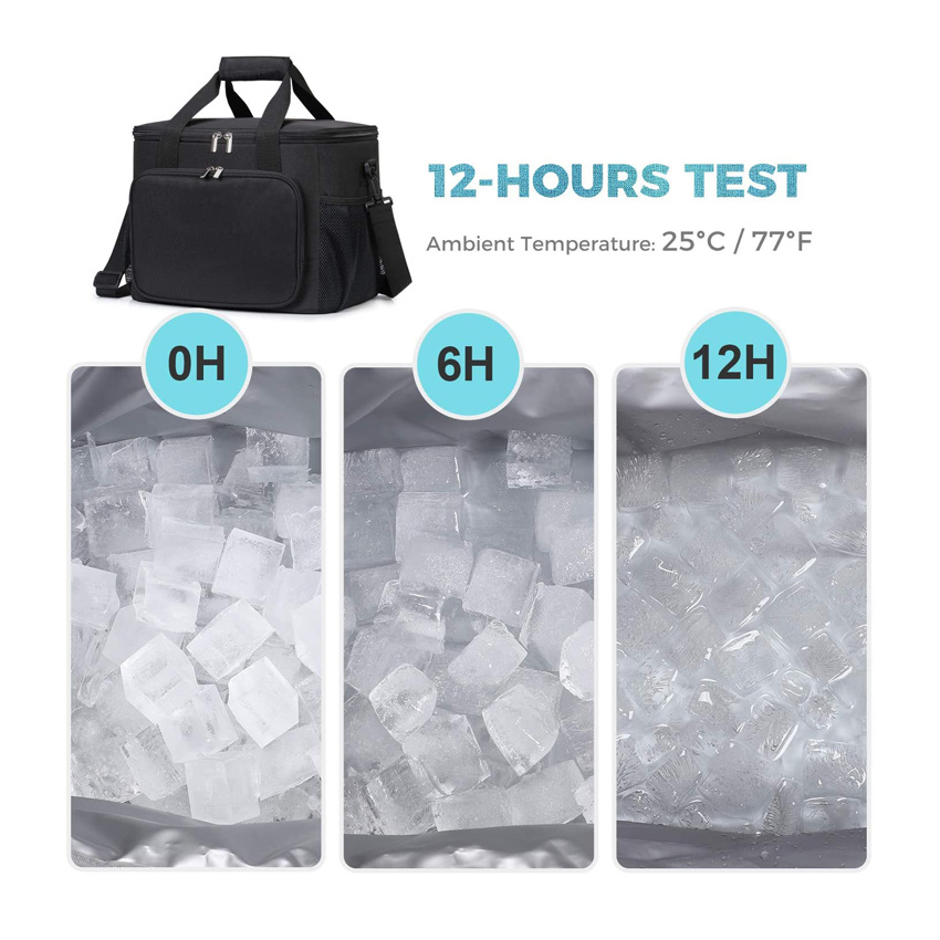 Collapsible Cooler Bag Insulated Travel Lunch Bag Food Delivery Bag