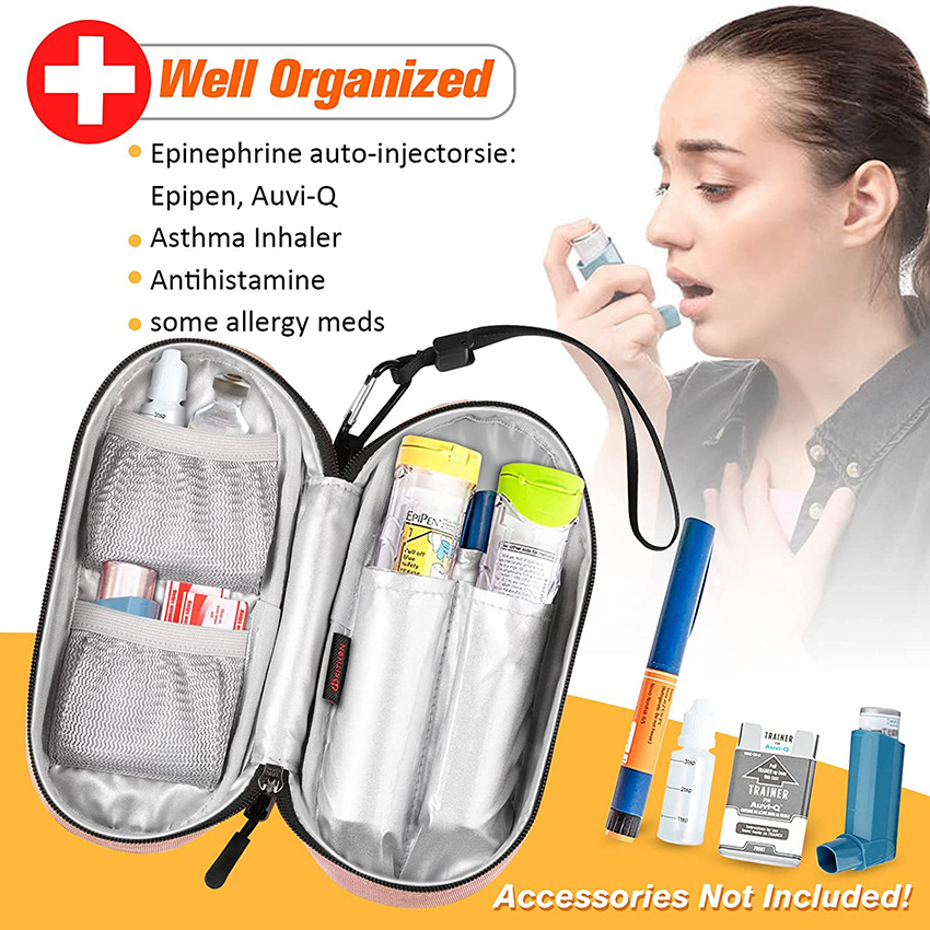 Medical Carrying Case Insulated Travel Medication Emergency Medical Pouch Waterproof Organizer Bag