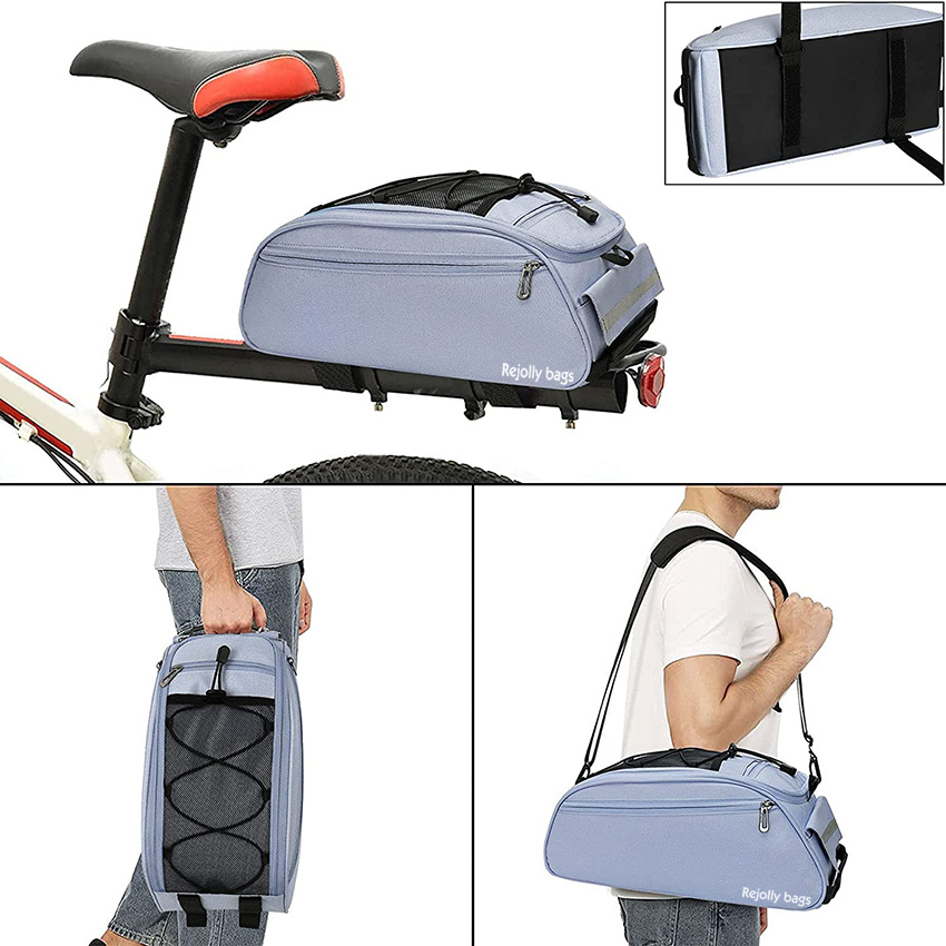 Bike Rack Waterproof Bicycle Trunk Rear Seat Cycling Carrier Storage Luggage Saddle Shoulder Bag