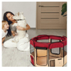 Portable Foldable Pet Playpen Exercise Pet Kennel Carrying Case for Dogs Puppies Cats
