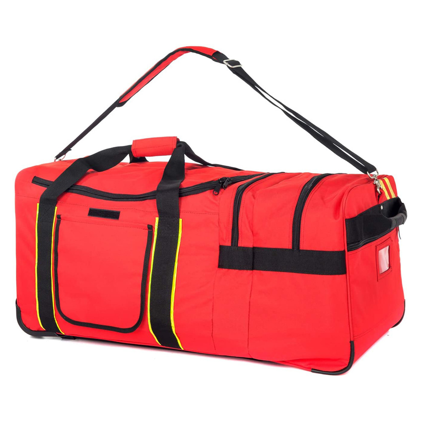 Rolling Fire Fighter Travel Bag Oversize Wheeled Fireman Equipment Bag Rescue Roller Bag