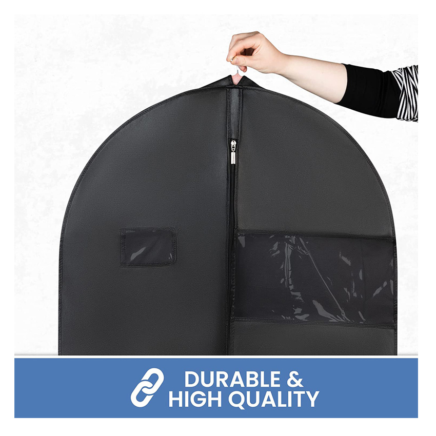 Portable Moving Garment Bags for Hanging Clothes with Large Capacity Practical Gusseted Suit Bags