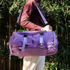 Multipurpose Purple Gym Shoulder Bag with Shoe Compartment Weekender and Lightweight Daily Sports Crossbody and Travel Duffel Bags