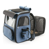Dog Travel Carrier Backpack Puppy Outdoor Bag Visibility and Ventilation Pet Cage