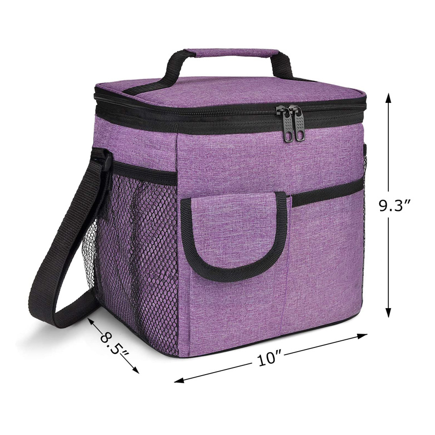 Durable Insulated Lunch Bag Leakproof Thermal Reusable Lunch Box Cooler Tote Bag