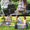 with Changing Station Diaper Bags for Boys Girl Diper Bag with Bassinet Bed Mat Pad Travel Waterproof Stroller Straps Large Capacity Baby Bags