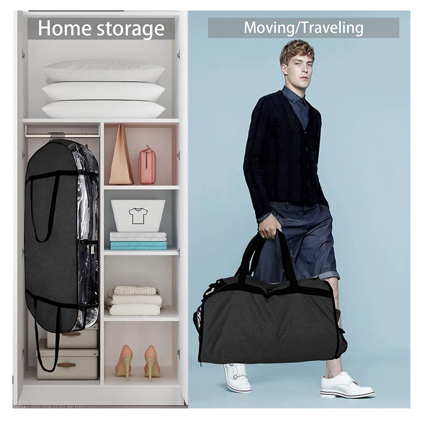 Carry on Garment Bags for Hanging Clothes Widely Usage Travel Moving Suit Bags