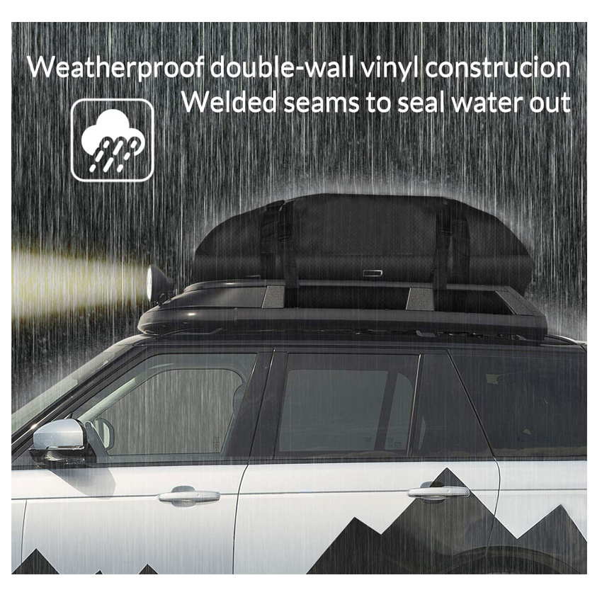 Travel or off-Roading Waterproof Rooftop Bag Roof Cargo Carrier for Cars, Vans and Suvs