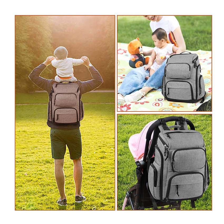 Multi-Functional Baby Travel Backpack Fashion Diaper Bag Women Bag
