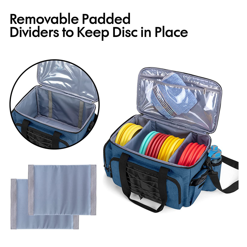 Portable Disc Golf Bag Ice Cooler Bag Lightweight Frisbee Bag Foldable Dog Frisbee Bag