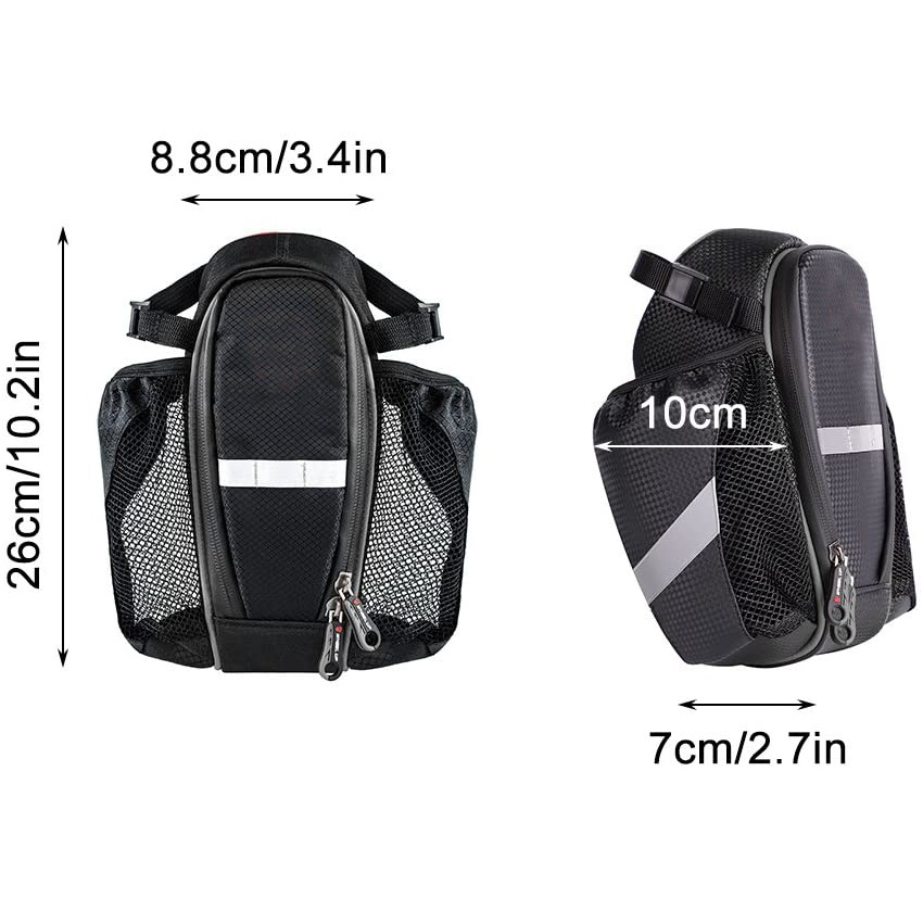 Mountain Road Bike Bag Waterproof Bike Seat Bag Pouch Water Bottle Holder Bicycle Saddle Bag