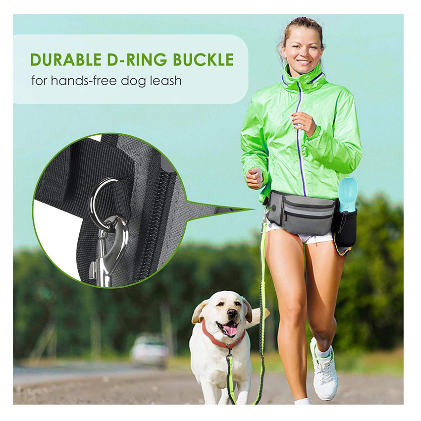 Dog Treat Pouch for Training Hands Free Waist Pet Bag for Puppy Class, Travel, Running, Walking, Hiking