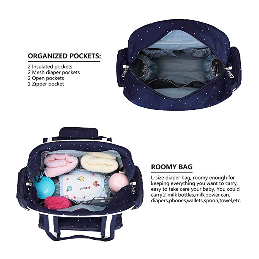 Fashion Large Capacity Baby Bags Wholesale Multifunctional Diaper Bag Travel Woman Backpack Bag