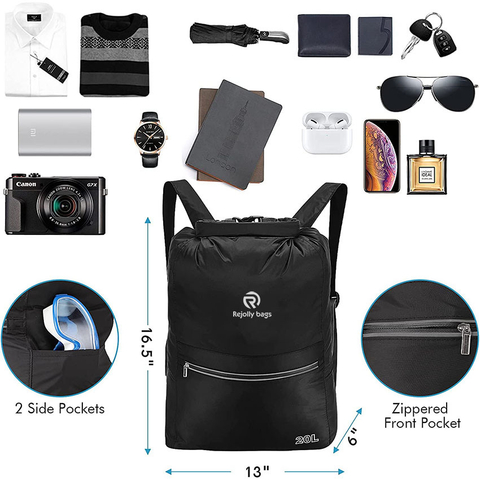 20L Compact Floating Backpack, Roll Top Dry Sack with Waterproof Phone Case for Kayaking, Beach, Rafting, Boating, Hiking, Camping and Fishing Bag