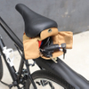 Canvas and Leather Strap-on Bicycle Seat Pouch Bike Saddle Pack Bag