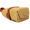 Canvas and Leather Strap-on Bicycle Seat Pouch Bike Saddle Pack Bag
