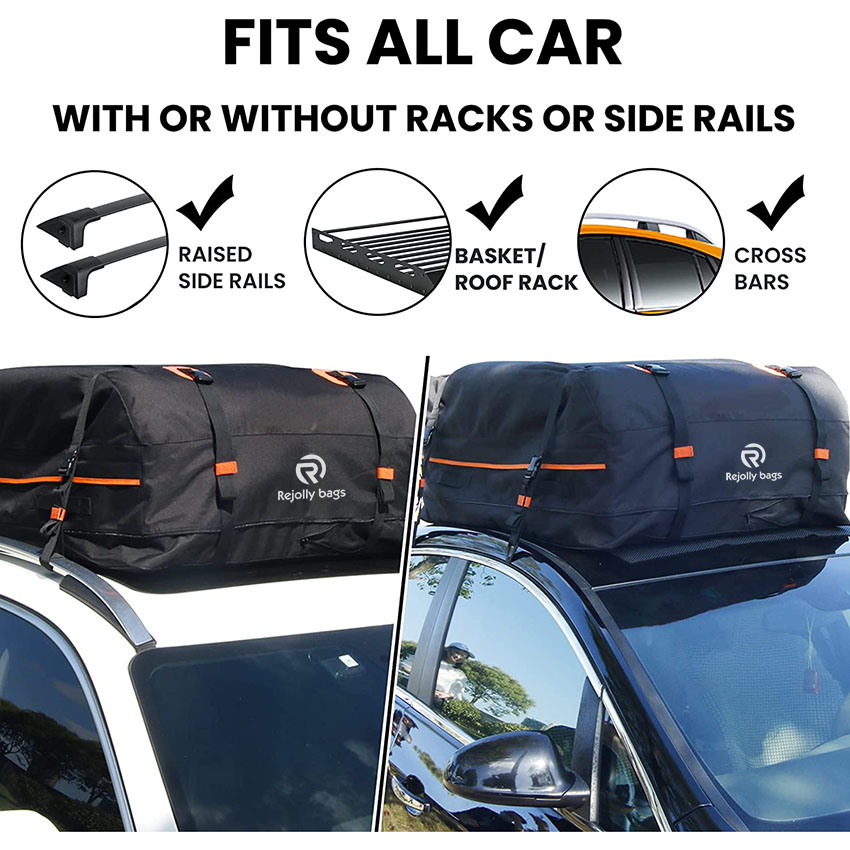 15 to 20 Cubic Expandable Rooftop Cargo Carrier Waterproof Car Top Carrier Soft-Shell Travel Storage Top Carrier Luggage Fits All Vehicle with/ Without Rack Bag