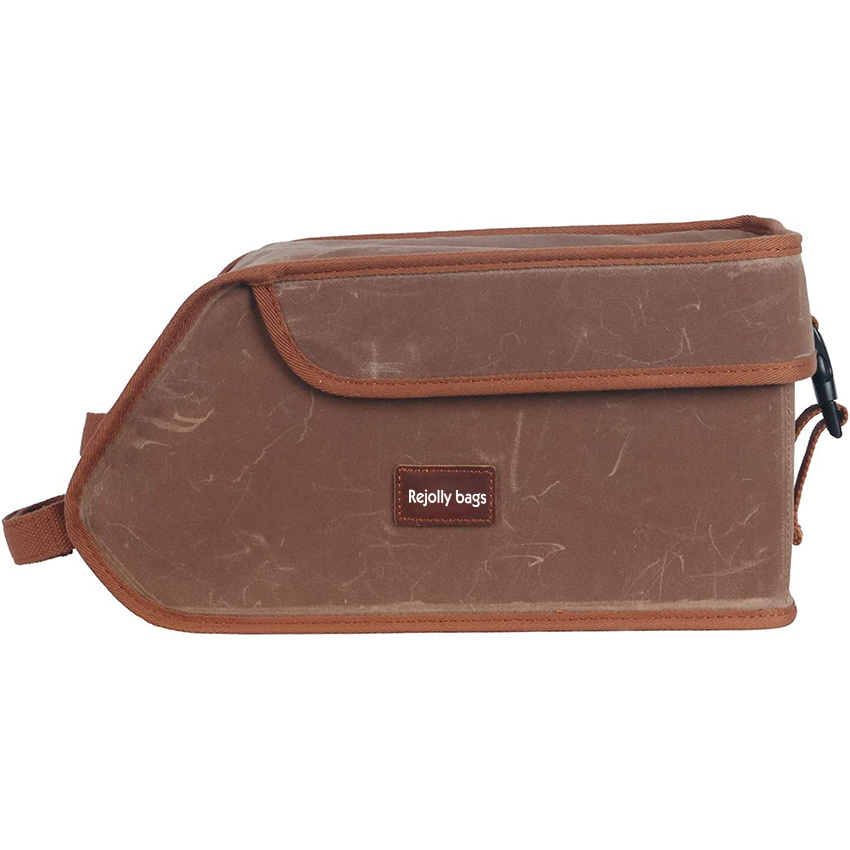 Canvas Bicycle Pannier Bike Rear Rack Insulated Trunk Cooler Bag