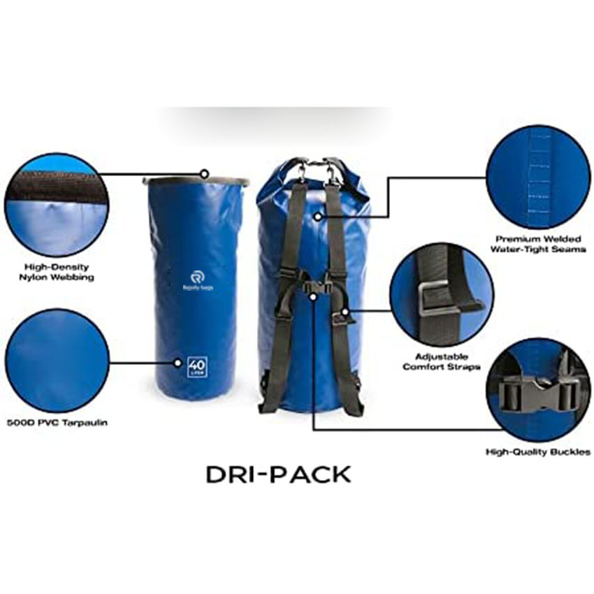 Floating Roll Top Drybag Keeps Gear Dry 30L Sizes for Backpacking, Kayaking, Boating, Camping, Fishing, Hiking, Travel and Beach Made From Tough Material Bag