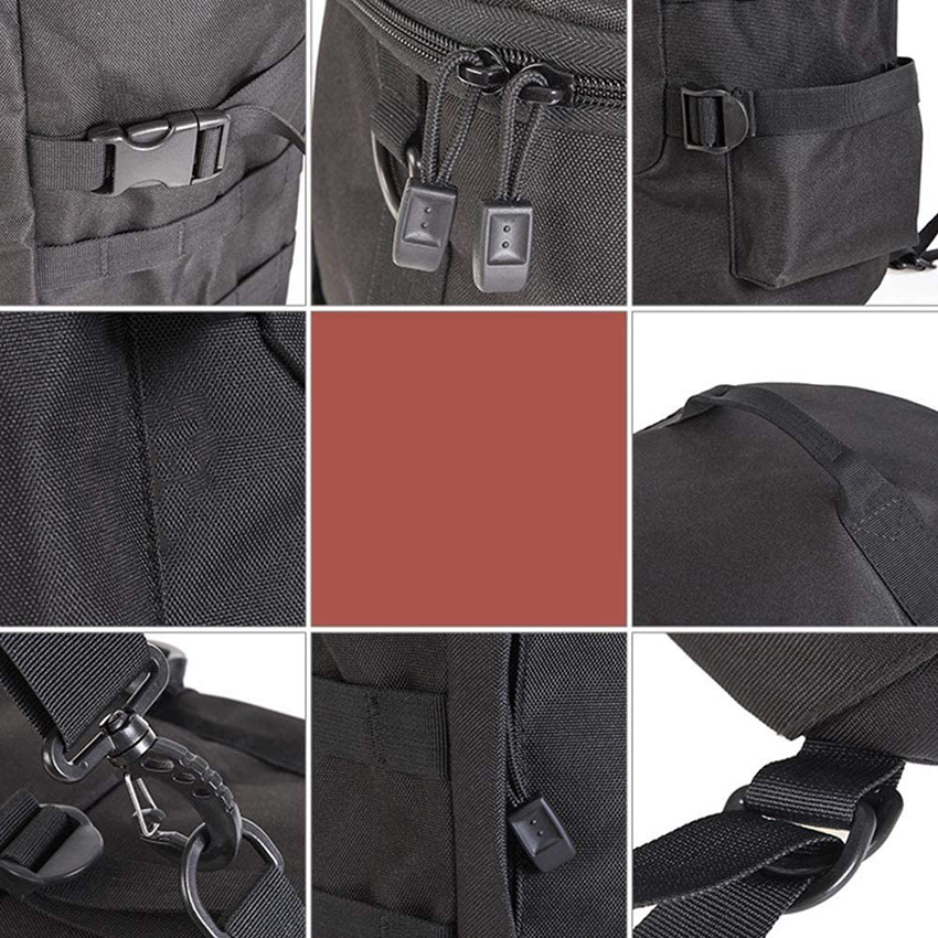 Large Capacity Polyester Fishing Bags Backpack with Rod Holder, Multifunctional Fishing Gear Bag