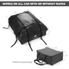 Rooftop Cargo Carrier Bag 15 Cubic Feet - Waterproof Car Top Carrier Roof Luggage Rack Storage Bag for All Vehicles with/Without Roof Rack Bag