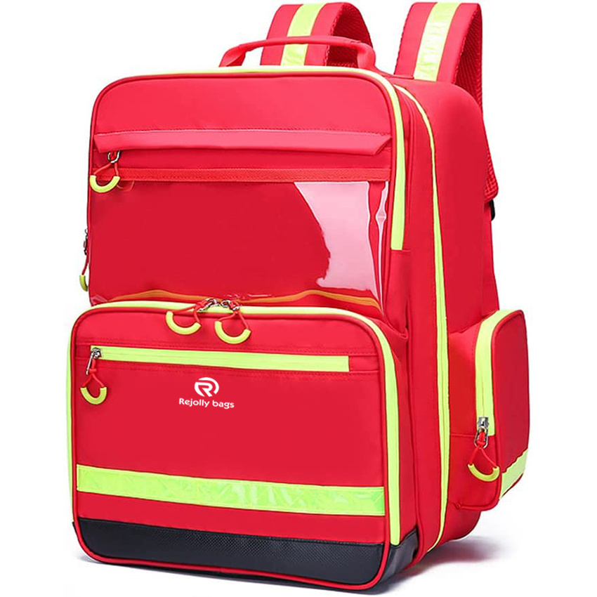 Professional First Aid Kit Emergency Responder Trauma Bag Empty with Handle and Shoulder Strap for Car Hiking Backpacking Camping Traveling and Cycling