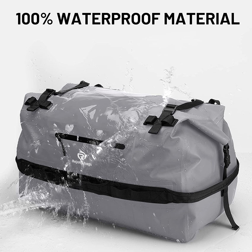 Large Waterproof Duffel Bag Rolltop Dry Backpack Duffle Bags for Kayaking, Rafting, Boating, Swimming, Camping, Travel, Gym, Beach, 60L/80L Bag