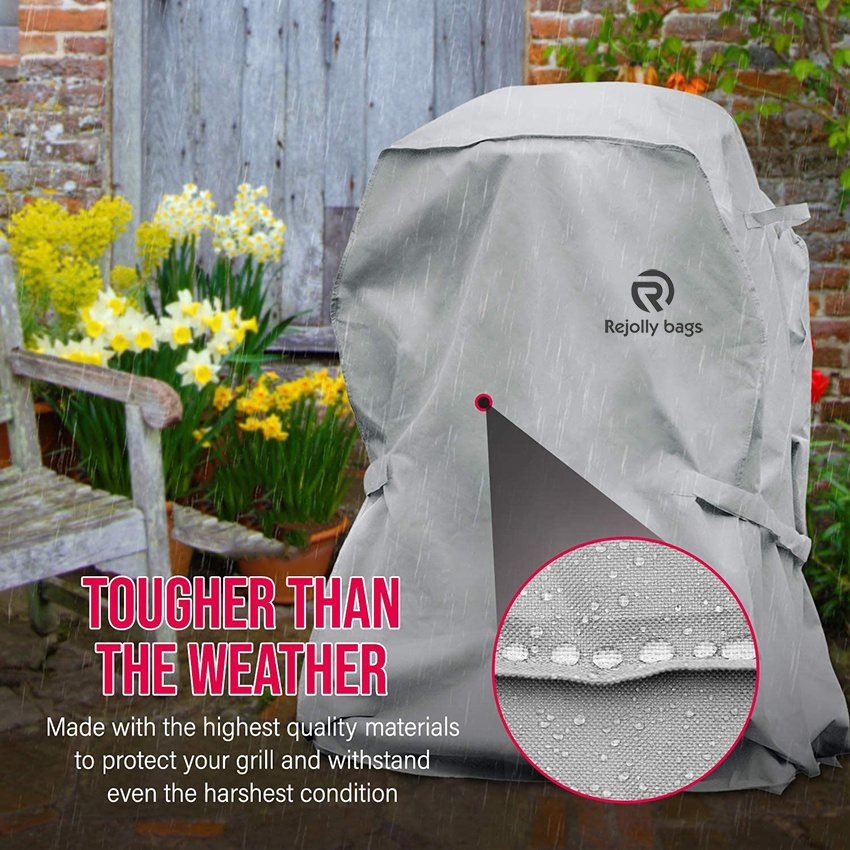 Premium BBQ Grill Cover, Heavy-Duty Gas Grill Cover for Weber Spirit, Weber Genesis, Char Broil etc. Rip-Proof & Waterproof Grill Cover
