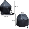 Fading Resistance Premium Material Portable Grill Carry Bag and Grill Cover for Charcoal Grill 18 Inch Weatherproof Grill Bag