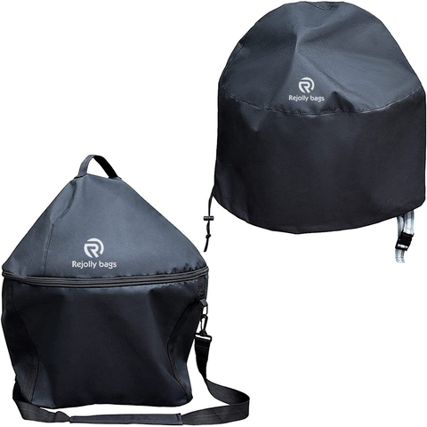 Fading Resistance Premium Material Portable Grill Carry Bag and Grill Cover for Charcoal Grill 18 Inch Weatherproof Grill Bag