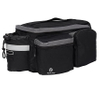 Convertible Bike Bicycle Bag Rear Rack Seat Pannier Trunk Pack with Cup Holder