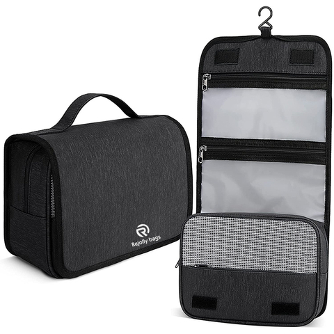 Travel Toiletry Bag Waterproof Large Capacity Hanging Makeup Cosmetic Bag Portable Travel Organizer Toiletry Bag for Bathroom Shower Toiletry Bag