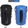 35L Waterproof Backpack, Lightweight Dry Bag Backpack for Hiking, Kayaking, Boating, Fishing Black/Blue Bag