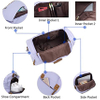 Overnight Duffel with Shoes Compartment for Women Men Canvas Weekend Carry on Travel Bag