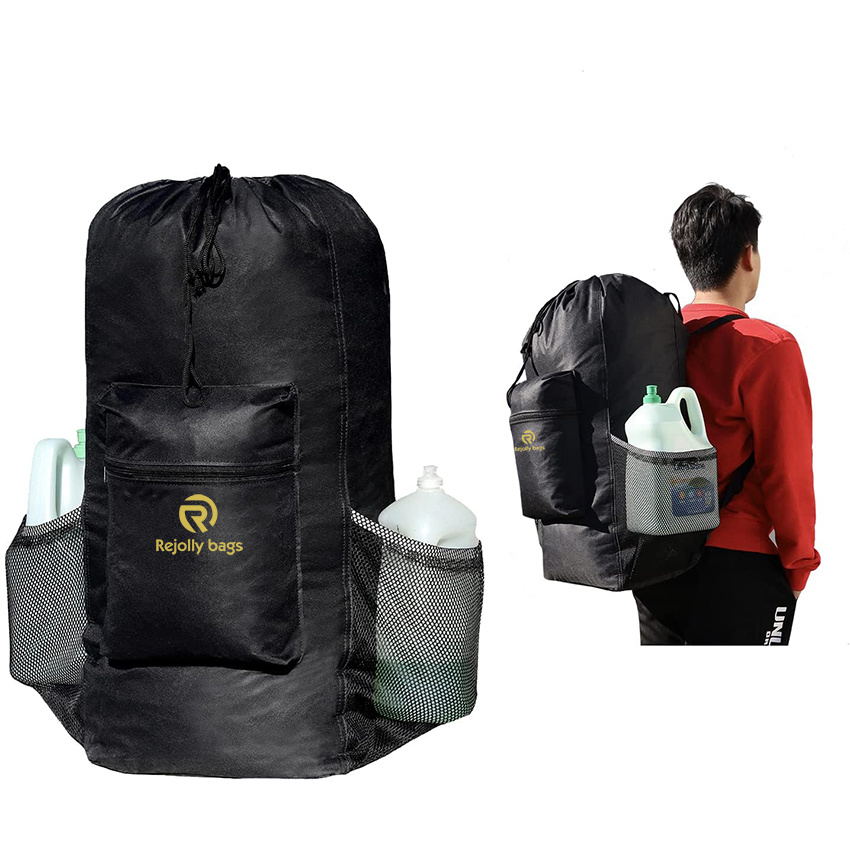 Adjustable Shoulder Straps and Drawstring Closure, Heavy Duty Laundry Backpack Portable with Handle Large Durable for College Travel Camp Laundry Bag