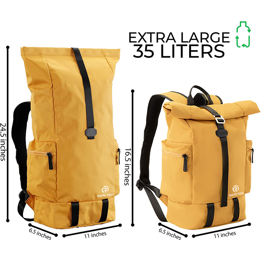 Ultra Lightweight - Roll Top Backpack - Ecofriendly Dry Backpack