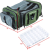 Large Tackle Bag, Soft Sided Front Loader Fishing Bag with Pliers Holder Fishing Fish Bag