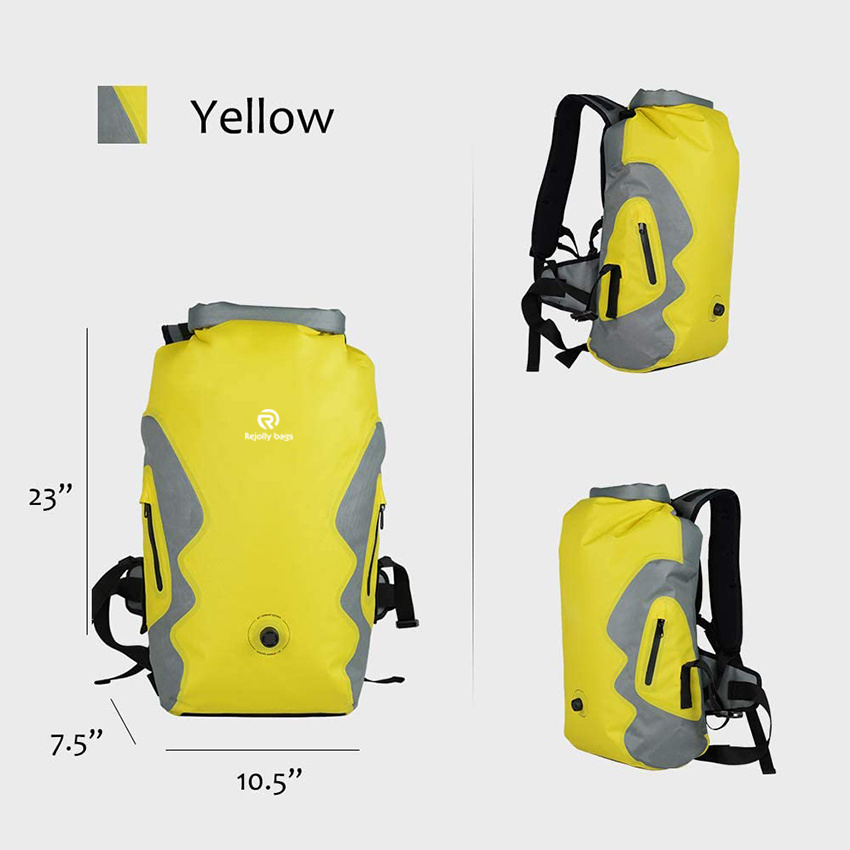 Waterproof Dry Bag Backpack 30L Lightweight TPU Floating Dry Sack for Kayaking Fishing Camping Boating Hiking Men Women with Padded Straps Breathing System