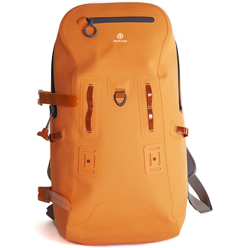 Submersible Fly Fishing Heavy Duty Waterproof Roll-Top Dry Bag Backpack for Kayaking Rafting