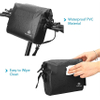 Waterproof Bicycle Handlebar Bag Rolltop Closure Large Capacity Front Bag with Adjustable Shoulder Strap Accessories Humanized Design Bike Bag